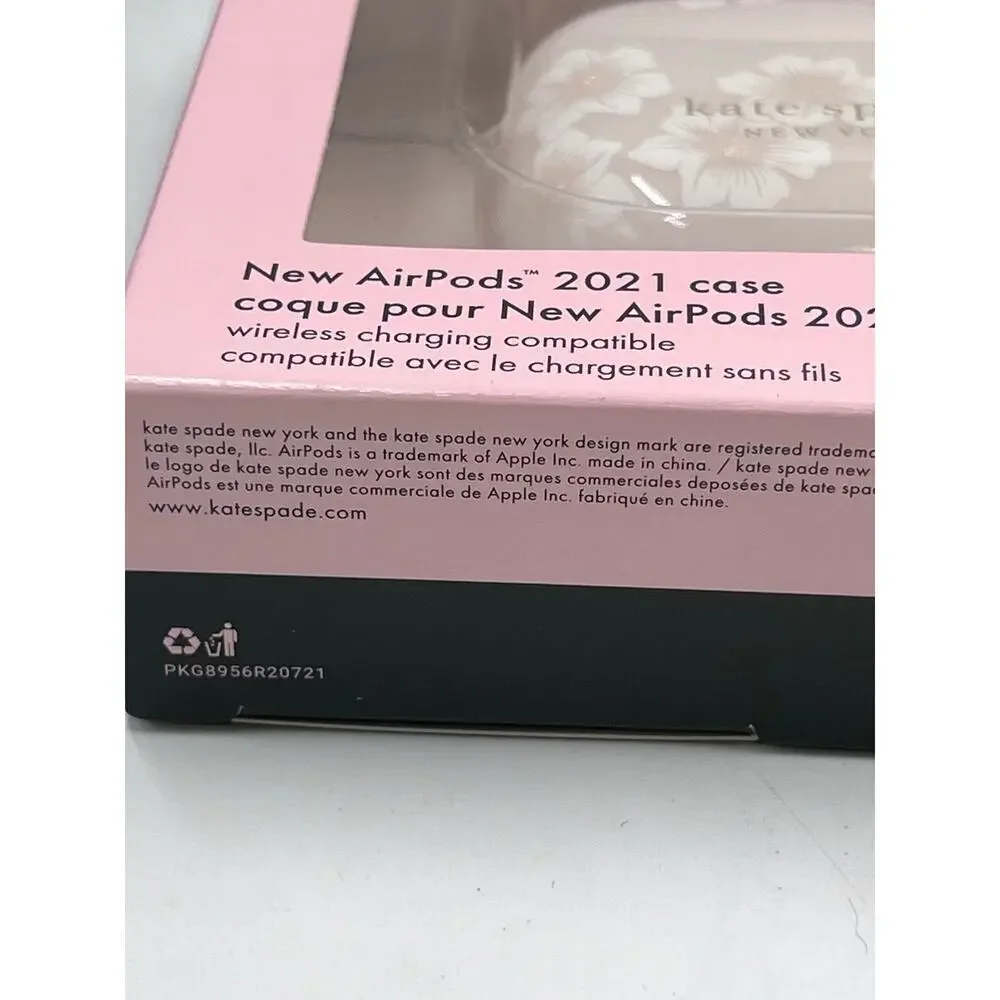 kate spade new york - Protective AirPods 2021 Case‎ Keychain Ring- Hollyhock new